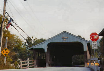 Waitsfield Village Bridge. Photo by Liz Keating, September 15, 2005